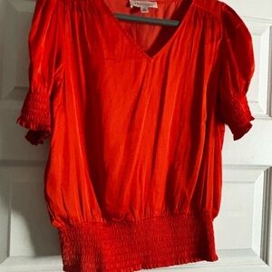 Philosophy Bright Red Blouse